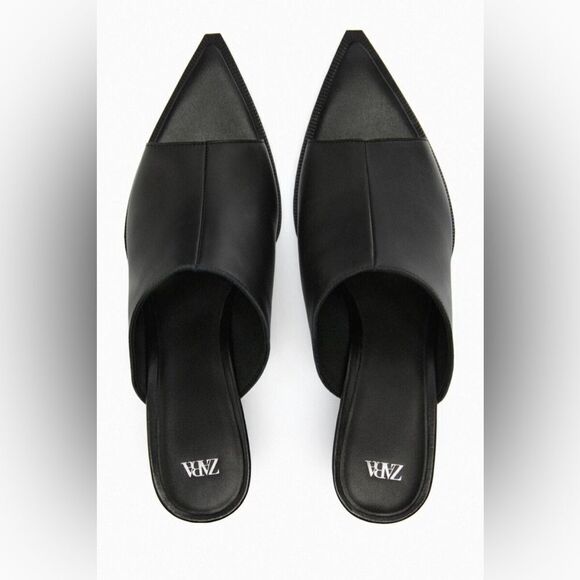 ZARA BLOCK HEEL LEATHER SANDALS
BLACK - Picture 5 of 5
